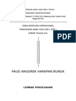 Laporan Pertanggung Jawaban Paud Anggrek (Bop)