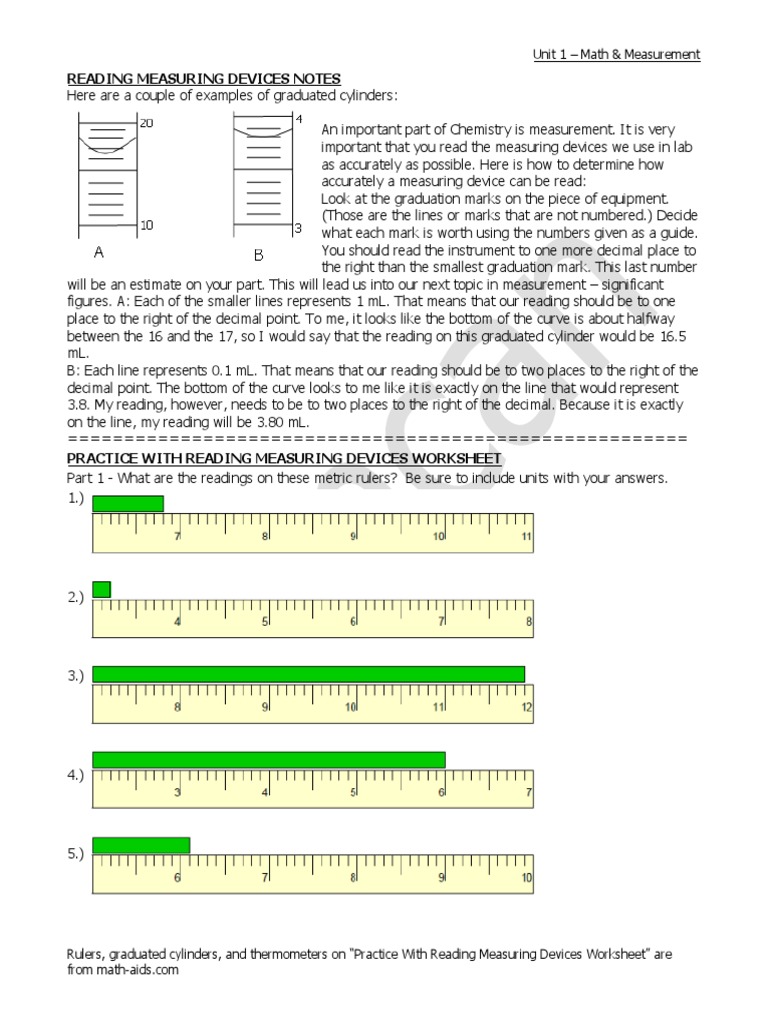 worksheet Reading A Graduated Cylinder Worksheet graduated cylinder practice worksheet shapes flash cards measuring significant figures density 1500224687 practice