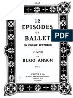 12 Episodes De Ballet En Forme D'Etudes Pour Piano