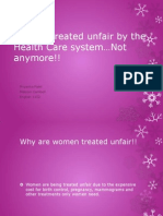 Women Treated Unfair by The Health Care System