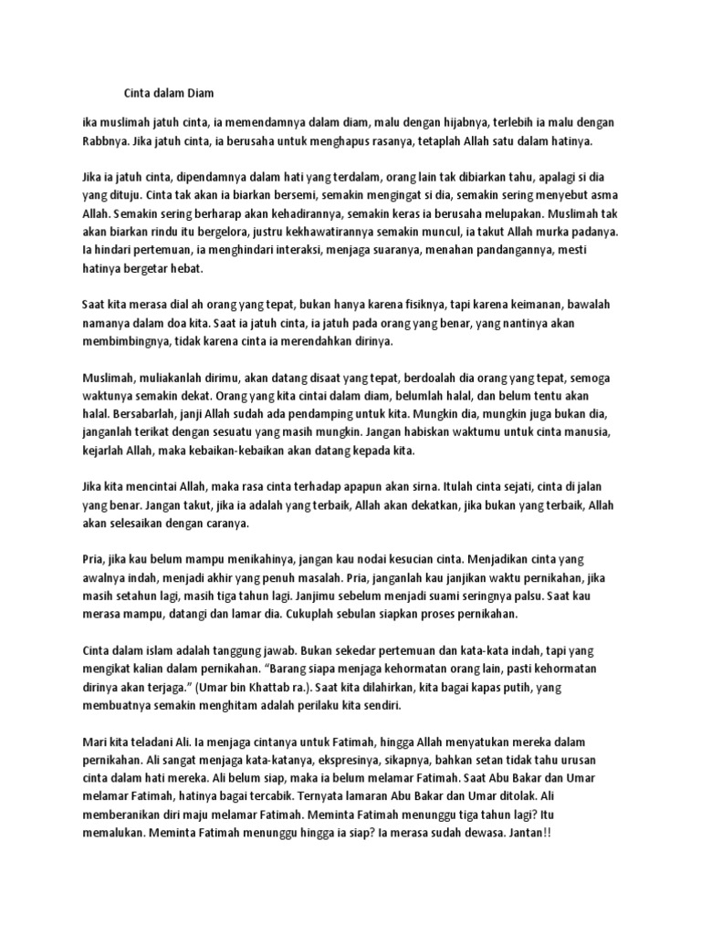 Cinta Dalam Diam Pdf