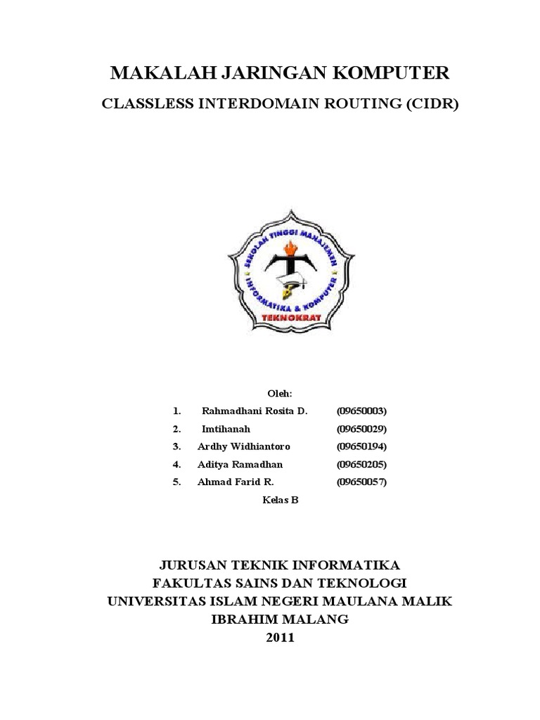Cidr Kelompok | PDF