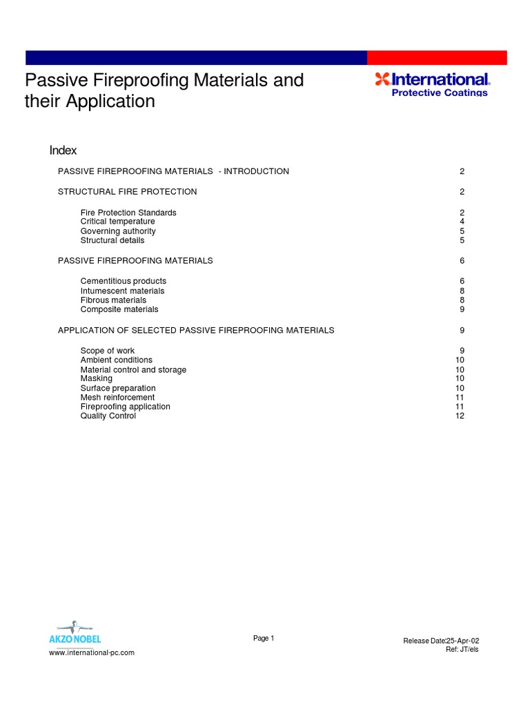 PFP Materials | PDF | Concrete | Corrosion