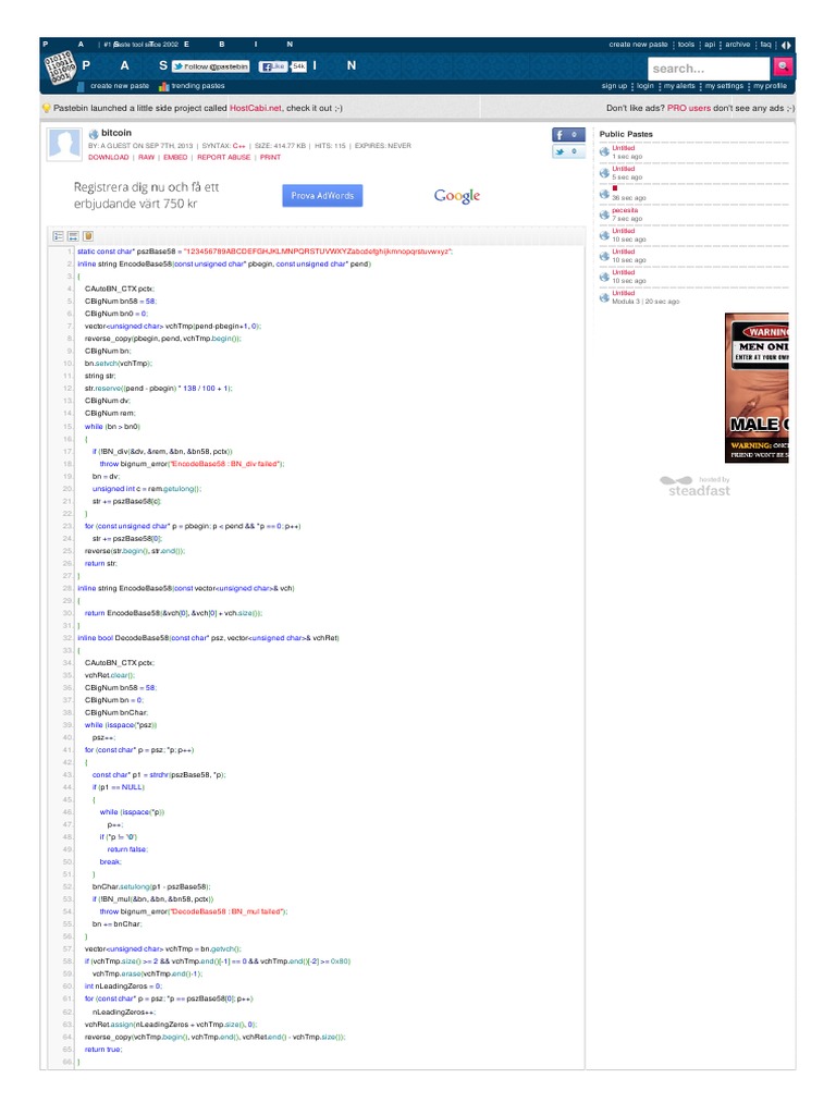Bitcoin Address Encoding Guide | PDF | Computers