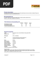 Jotun Hardtop XP - Technical Data Sheet | PDF | Chemistry | Materials