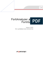 Fortianalyzer Fortigate SQL Technote 40 Mr2