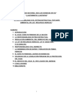 El Responsabilidad Civil Estracontractual Por Daño Ambiental en Los Recursos Hídricos - Jonathan Daniel Palomino Zumaeta