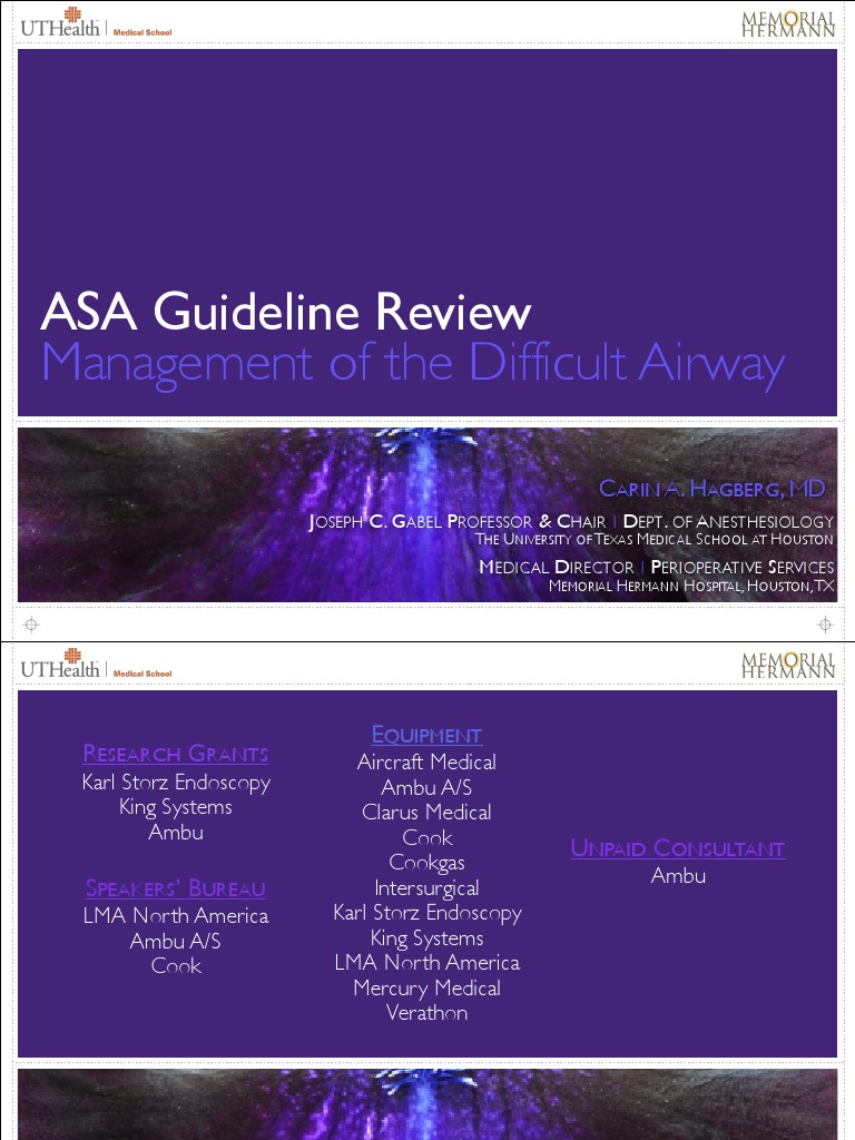 ASA Guideline Review Anesthesia Medicine