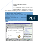 Elementos de La Ventana Del Procesador Electronico de Texto