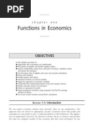 Functions in Economics