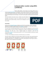 Automatic Bidirectional Visitor Counter Using 8051 Microcontroller