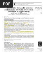 Download The Analytic Hierarchy Process and Analytic Network Process by Christina Hendra SN189179976 doc pdf