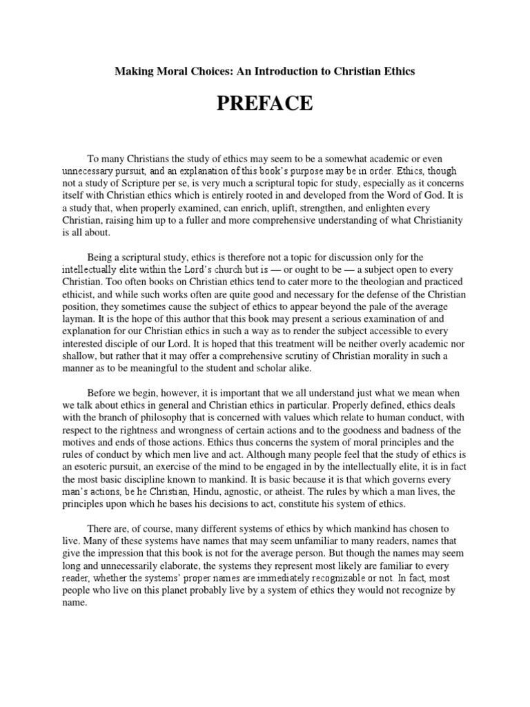 Christian Ethics PDF Christian Ethics God