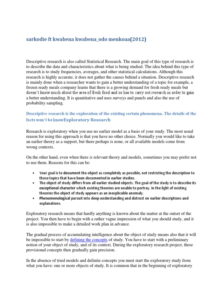 Hypothesis for descriptive research example image