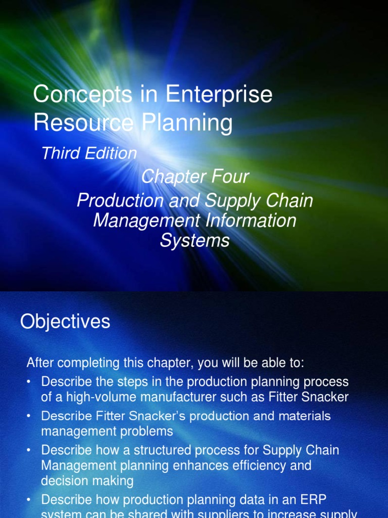 CH 04 | PDF | Enterprise Resource Planning | Supply Chain Management