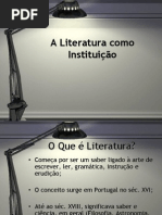 Literatura Como Instit