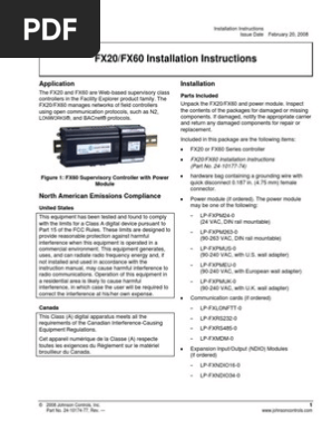 Metasys Fx60 Manual