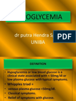 Hypoglycemia: DR Putra Hendra SPPD Uniba