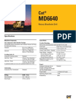 Optimal Specifications for the Cat® MD6640 Rotary Blasthole Drill