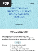 Download Perhitungan Kecepatan Aliran Dalam Saluran Terbuka by Nur Anita Si Puli SN189225181 doc pdf