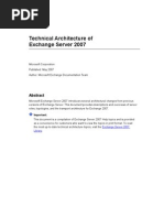 Download Technical Architecture of Exchange Server 2007 by gauravkaipilywar SN18923353 doc pdf