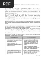 CPPP GuidelinesOn E-Procurement