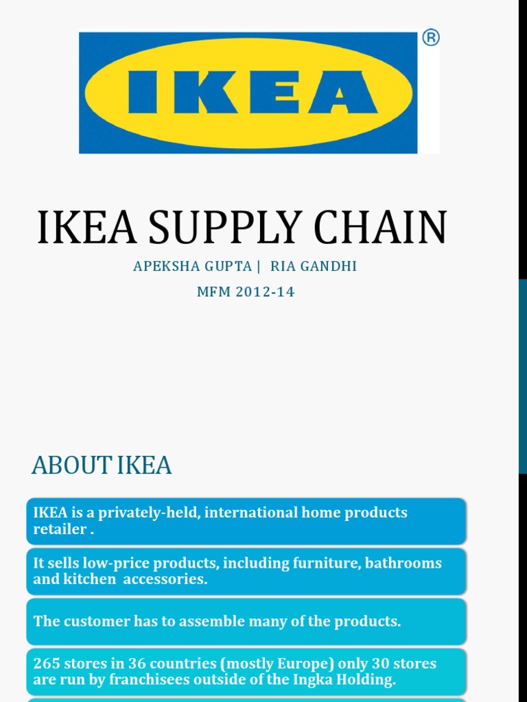 Ikea Supply Chain Management PDF Supply Chain Retail