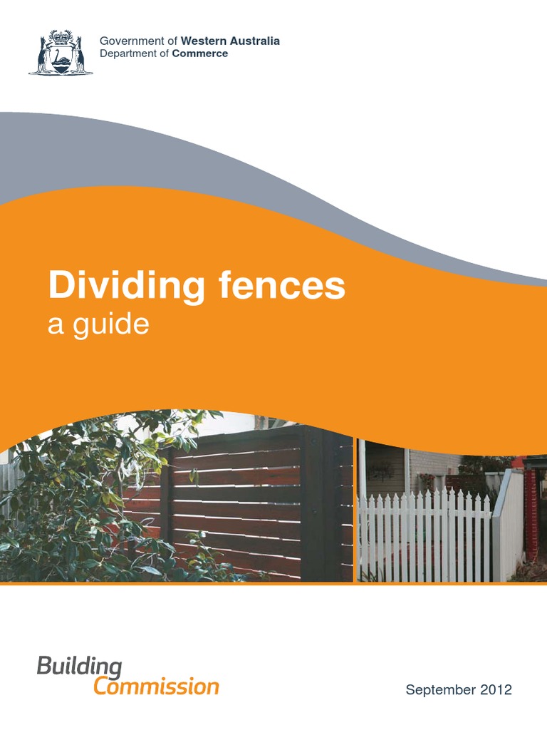 Fence Guidelines - WA | PDF | Fence | Mediation