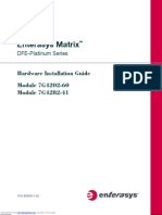 Enterasys Matrix: DFE-Platinum Series