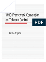 WHO Framework Convention On Tobacco Control
