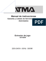 Atma Extractor de Jugo Ex8230