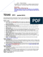 TEXAS Points of Interest 2013