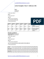 Subnetting Exercises Solutions