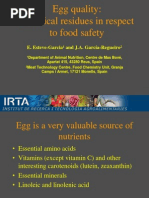Egg Quality - Chemical Residues in Respect to Food Safety