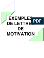 Exemples Lettres Motivations