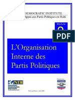 L’Organisation Interne des Partis Politiques - Port-au-Prince- Avril 2003