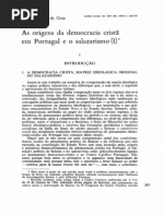 As origens da democracia cristã em Portugal e o Salazarismo I
