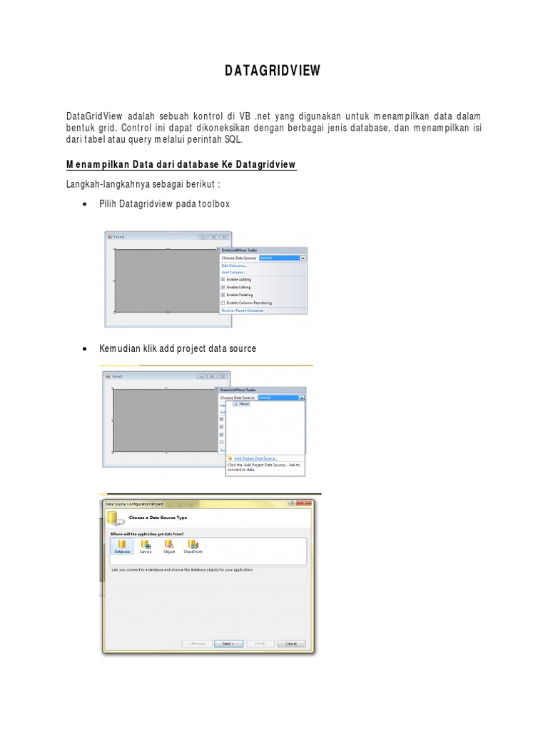 Data Grid View Dan List View BR | PDF