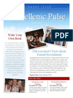 Hanover College Panhellenic Pulse - November 2013 Issue