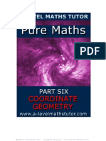 E-Book 'Pure Maths Part Six - Coordinate Geometry' From A-Level Maths Tutor