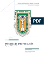 Metodos Numericos Interpolacion Lagrange