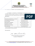 Of. 49-2011 Correção edital 003-2011 (seleção 2012-1)