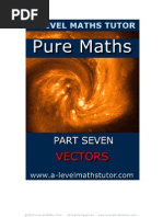 Download E-Book Pure Maths Part Seven - Vectors from A-level Maths Tutor by A-level Maths Tutor SN18938283 doc pdf