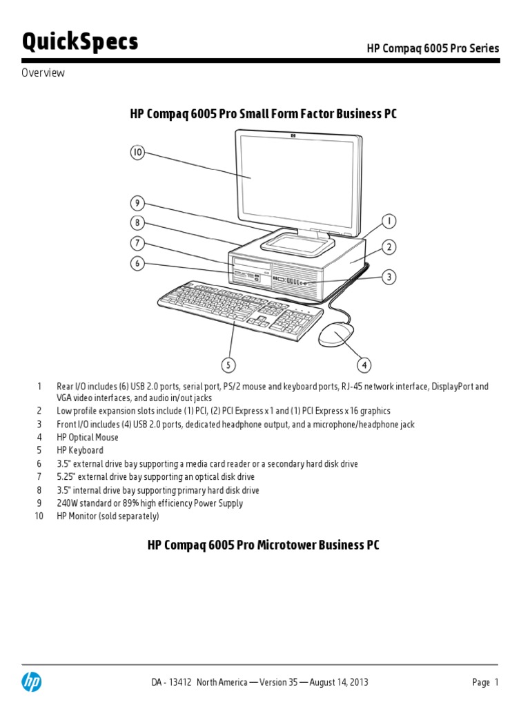 Hp 6005 Pro Sff Drivers