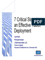 Seven Critical Steps To Tablet Deployment, by Jack Gold