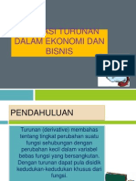 APLIKASI TURUNAN EKONOMI BISNIS