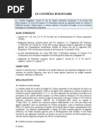 Controle de Gestion LE CONTRÔLE BUDGÉTAIRE PDF