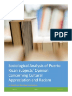 Sociological Analysis of Puerto Rican Subjects