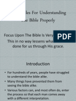 Basic Rules for Understanding the Bible