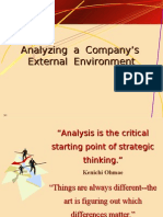 Analyzing External Environment